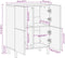 vidaXL - Dressoir - 60x33x75 - cm - Van - Massief - Acaciahout
