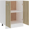 vidaXL - Onderkast - Lyon - 60x46x81,5 - cm - bewerkt - hout - sonoma - eikenkleurig
