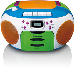 Lenco SCD-971 - Draagbare Radio/CD-speler met Cassette - Programmeerbaar Geheugen - Blauw