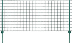 vidaXL - Euro - hek - 20x1,5 - m - staal - groen