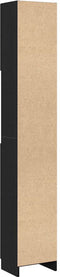 vidaXL - Badkamerkast - 32x25,5x190 - cm - spaanplaat - zwart - eikenkleurig