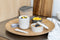 Amuse Morning & Noon Bowl + Spork & Spork en Rekker - Ontbijtkom - Lunchbox met vork/lepel - 2 Compartimenten - Lekvrij- Zand - 450 + 150 ml