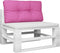 vidaXL - Palletkussen - 80x40x12 - cm - stof - roze