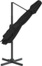 vidaXL - Zweefparasol - met - dubbel - dak - 300x300 - cm - zwart