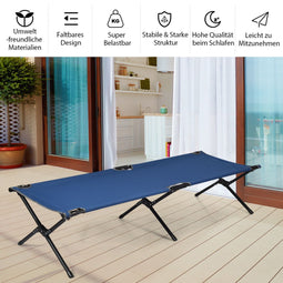 Coast - Veldbed - Opvouwbaar metalen frame tot 136 kg - 190 x 67 x 42 cm