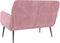 vidaXL - Bankje - 108x79x79 - cm - fluweel - roze