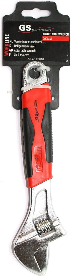 GS verstelbare moersleutel 200mm - Bahco / Baco sleutel CrV - Waterpomptang