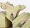 POSH by Poelman BO - Dames Sandalen met hak - Imitatiesuède - Mint Groen - Maat 40