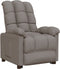 vidaXL Leunstoel stof taupe