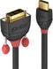 Lindy 36272 - HDMI naar DVI-D Adapterkabel - 2 m - Zwart
