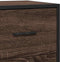 vidaXL - Dressoir - 68x35x76 - cm - bewerkt - hout - bruin - eikenkleur