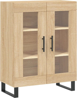 vidaXL - Dressoir - 69,5x34x90 - cm - bewerkt - hout - sonoma - eikenkleurig