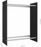 vidaXL - Haardhoutrek - 80x35x100 - cm - gehard - glas - zwart