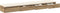 vidaXL - Ligbed - uit - Kunststof - Eiken - 200x36,5x16,5 - cm