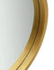 Wandspiegel met band Ø 35 cm goudkleurig