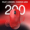 ATTACK SHARK X3 - Draadloze Gaming Muis - PAW3395 26000DPI 49G - Rood