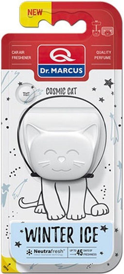 Dr. Marcus Winter Ice Cosmic Cat autogeurtje met neutrafresh technologie - Luchtverfrisser auto - Tot 45 dagen geurverspreiding - 20 Gram