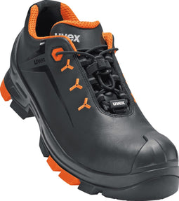 uvex 2 6502245 Veiligheidsschoenen S3 Schoenmaat (EU): 45 Zwart, Oranje 1 paar