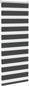 vidaXL - Zebra - rolgordijn - 65x100 - cm - stofbreedte - 60,9 - cm - zwart