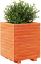 vidaXL - Plantenbak - 40x40x49,5 - cm - massief - grenenhout - wasbruin