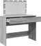 vidaXL - Kaptafel - met - LED-verlichting - 100x40x120 - cm - grijs - sonoma