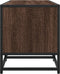 vidaXL - Tv-meubel - 100x35x41 - cm - bewerkt - hout - metaal - bruin - eikenkleur