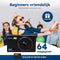 NODIJA KP03 - Digitale Camera 4K - 64MP Autofocus Wifi - Zwart