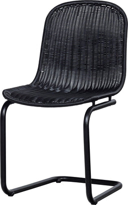 WOOOD Buisframe Tuinstoel Willem - Polyester - Zwart - 84x44x56