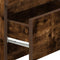 vidaXL - Nachtkastjes - 2 - st - met - 2 - lades - 40x33x60 - cm - gerookt - eikenkleurig