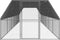 vidaXL - Kippenhok - 3x12x2 - m - gegalvaniseerd - staal