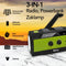 Brixy BR15 - Noodradio - 4000 mAh Powerbank - Solar - Zaklamp - Groen