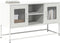 vidaXL - Tv-meubel - 100,5x39x60,5 - cm - staal - wit