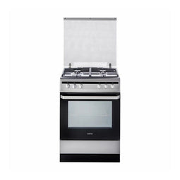 Inventum VFG6020GRVS - Vrijstaand fornuis - 4 gasbranders - Multifunctionele oven 62 liter