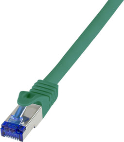 LogiLink C6A075S RJ45 CAT 6A S/FTP 5.00 m Groen 1 stuk(s)