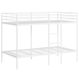 vidaXL - Stapelbed - zonder - matras - 107x203 - cm - staal - wit