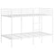 vidaXL - Stapelbed - zonder - matras - 107x203 - cm - staal - wit