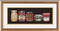 Thea Gouverneur - Borduurpakket met telpatroon - 3047.05 - Voorgesorteerde DMC Garens - Jampotjes - Zwart Aida - 12 cm x 35 cm - DIY Kit