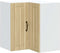 vidaXL - Keukenwandhoekkast - Lucca - bewerkt - hout - sonoma - eikenkleurig
