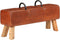 vidaXL - Gymbok - 110 - cm - echt - leer - bruin