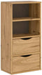 vidaXL - Bijzetkast - met - lades - 40x24x79 - cm - massief - grenenhout