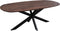 Old Inn - Eettafel Mango walnoot Deens ovaal 240x110cm met spinpoot