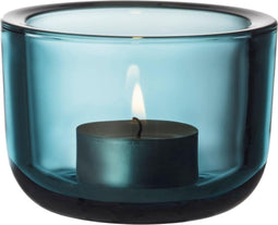 Iittala Valkea Theelichthouder – Waxinelichthouder glas – Kaarsenhouder – Zeeblauw – 60mm