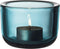 Iittala Valkea Theelichthouder – Waxinelichthouder glas – Kaarsenhouder – Zeeblauw – 60mm