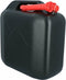 Carpoint Jerrycan - voor brandstof - 20 liter - zwart - incl. rode schenktuit - Benzine en diesel -