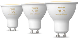 Philips Hue White Ambiance - GU10 LED Spot - Slimme verlichting met 50.000 wittinten (3-pack)