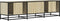 vidaXL - Tv-meubel - 150x35x41 - cm - bewerkt - hout - metaal - sonoma - eikenkleurig