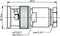 Telegärtner 100023337 100023337 BNC-connector Stekker, recht 50 Ω 1 stuk(s)
