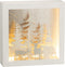 J-Line wanddecoratie 3D Winter - pvc/glas - zilver - LED lichtjes