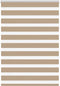 vidaXL - Zebra - Blind - 115x150 - cm - stofbreedte - 110,9 - cm - polyester - zandbruin