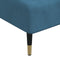 vidaXL - Chaise - longue - fluweel - blauw